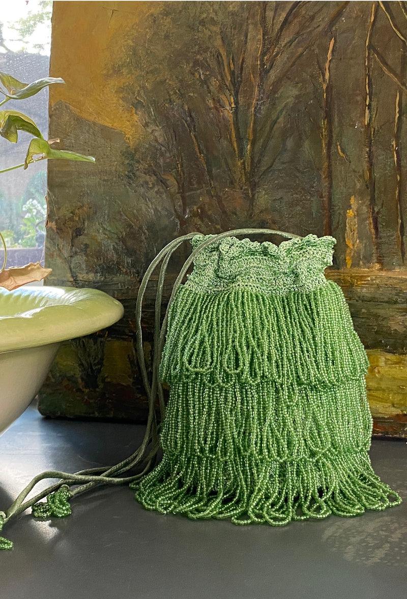 The Bonbon 1920's Pochette Bag - Deco Green