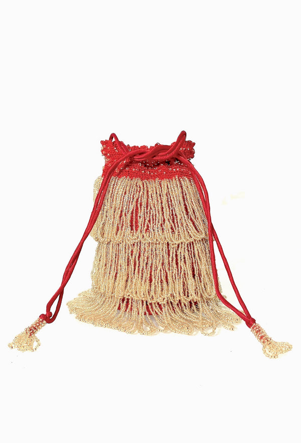 The Bonbon 1920's Pochette Bag - Golden Crimson