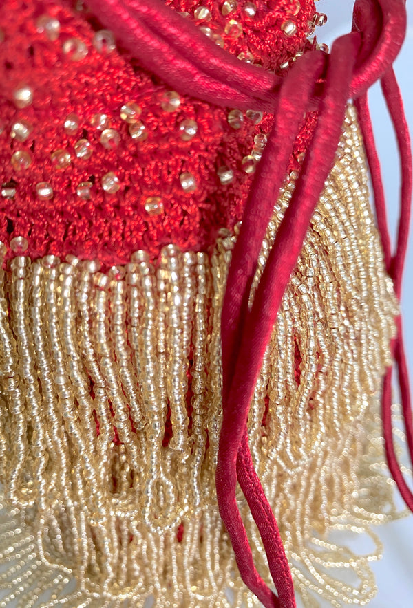 The Bonbon 1920's Pochette Bag - Golden Crimson