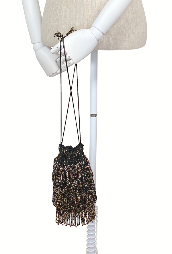The Bonbon 1920's Pochette Bag - Noir Confetti