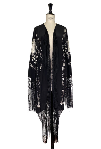 The Carmen Opera Kimono – Noir Argent