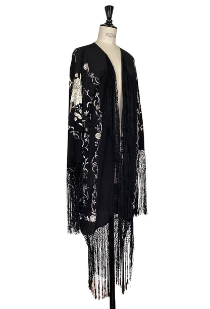 The Carmen Opera Kimono – Noir Argent