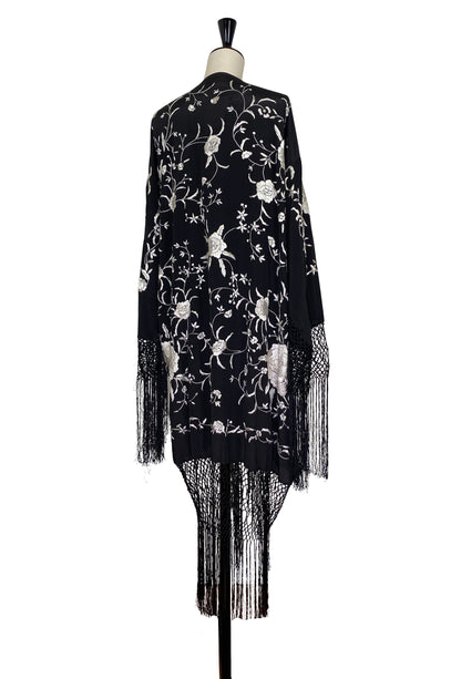 The Carmen Opera Kimono – Noir Argent