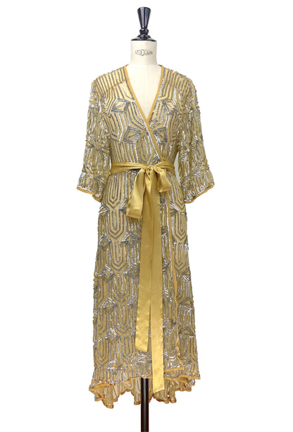 The Femme Fatale Wrap Dress - Antique Gilt