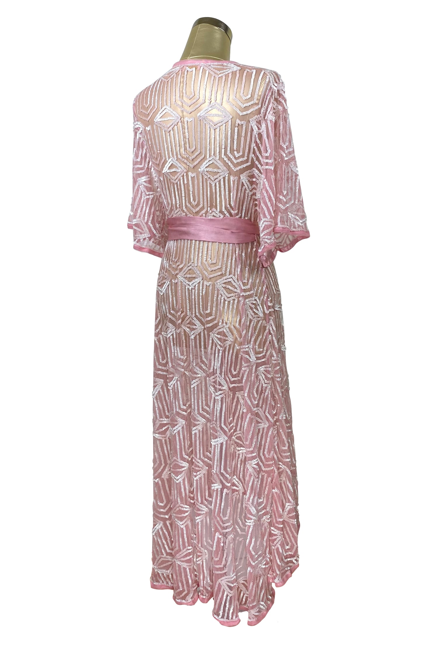 The Femme Fatale Wrap Dress - Pink Pearl