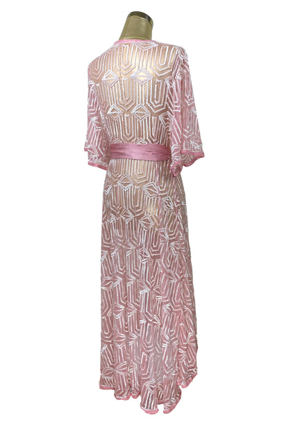 The Femme Fatale Wrap Dress - Pink Pearl