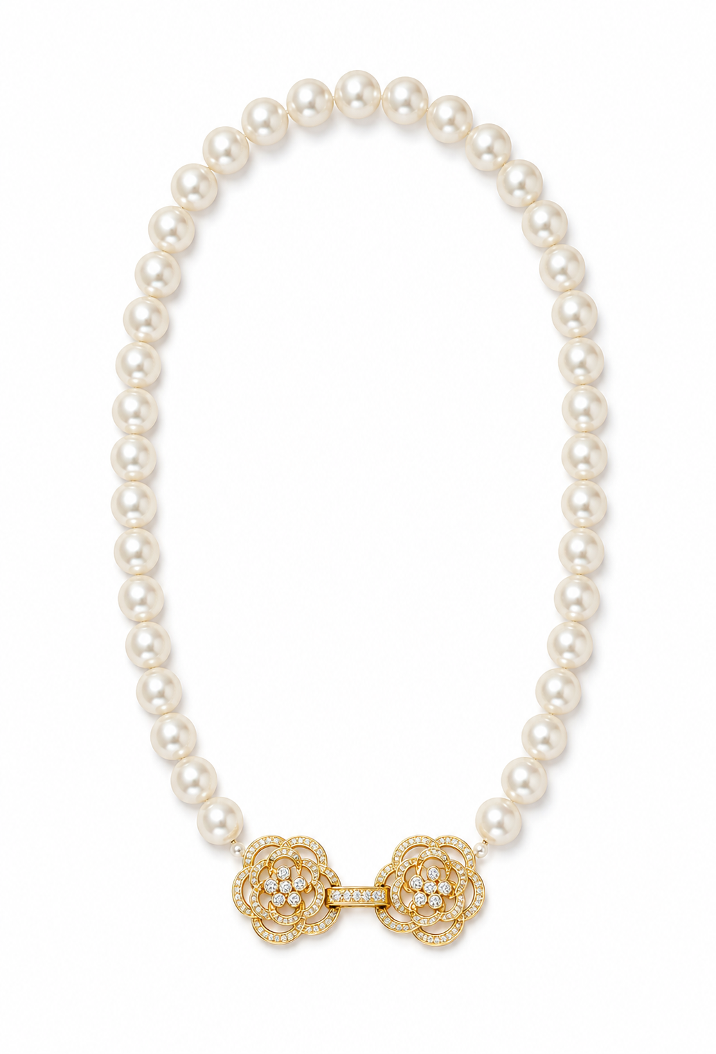 The Gabrielle Pearl Necklace – Gilded Gold