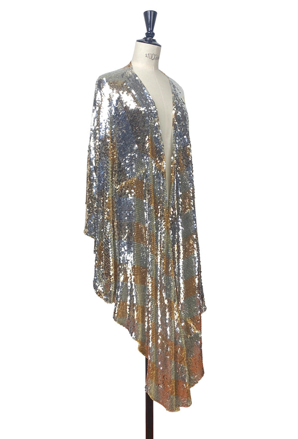The Hollywood Chevron Luxe Sequin Wrap — Limited Edition