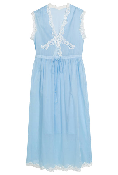 The Lisbeth Dressing Gown - Bluebell The Deco Haus.