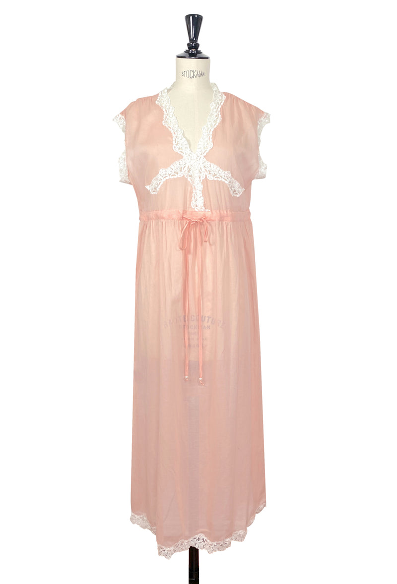 The Lisbeth Dressing Gown - Deco Coral