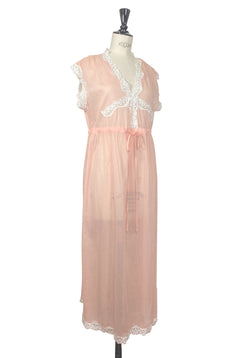 The Lisbeth Dressing Gown - Deco Coral