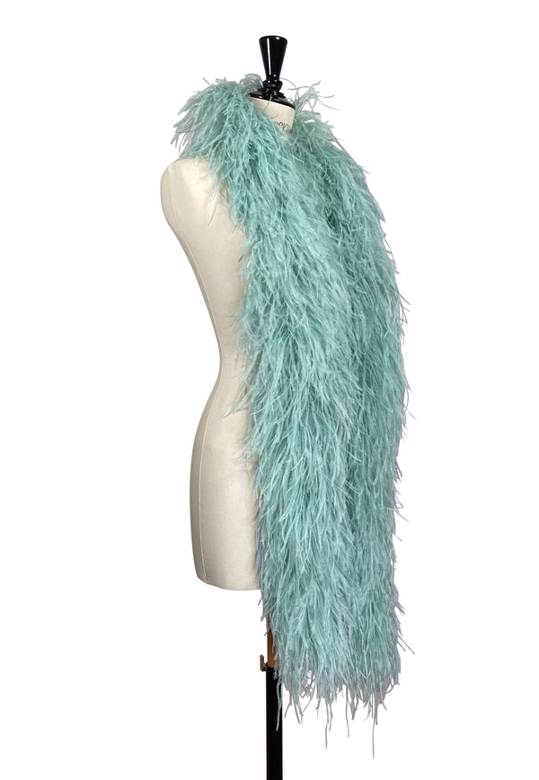 The Luxury Hollywood Ostrich Boa - Gossamer Green