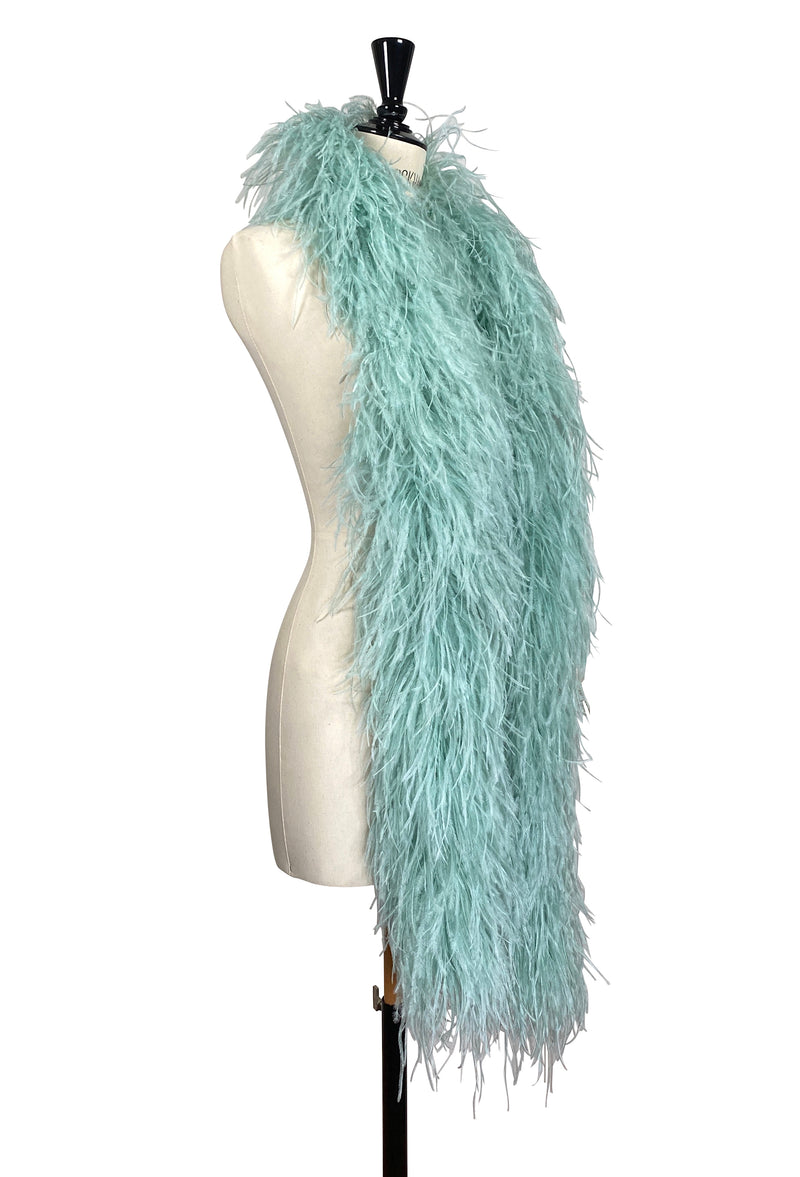 The Luxury Hollywood Ostrich Boa - Gossamer Green