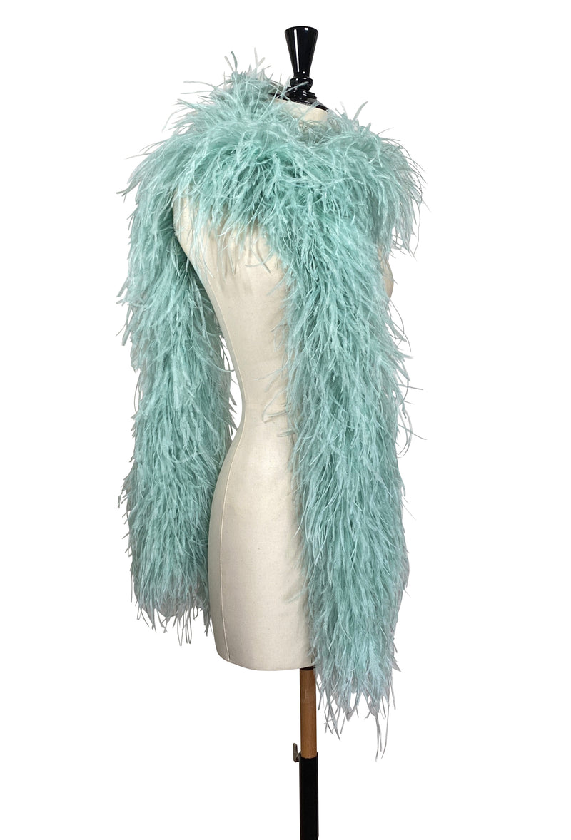 The Luxury Hollywood Ostrich Boa - Gossamer Green