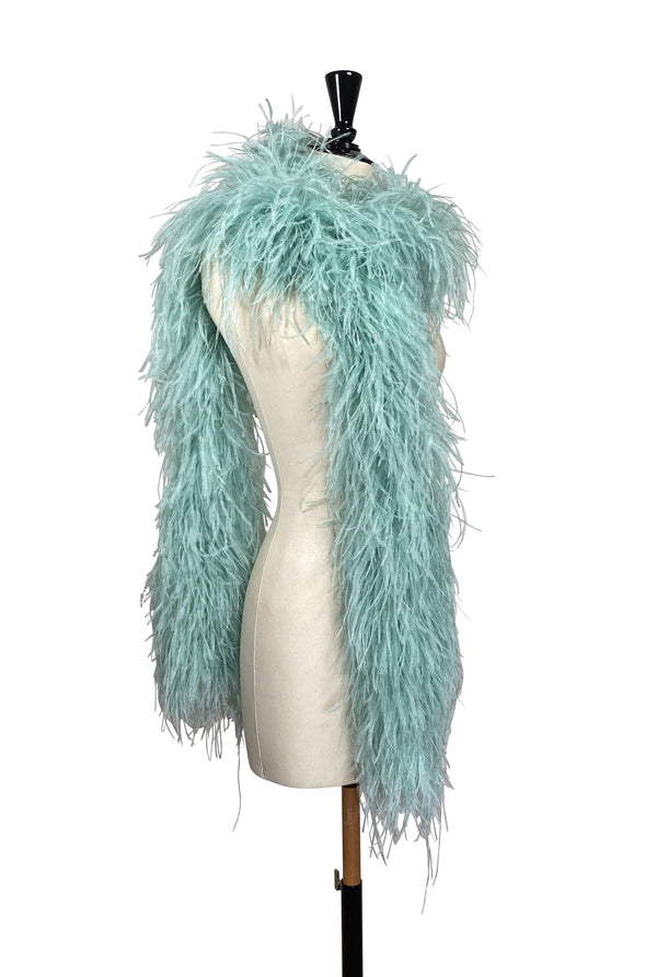 The Luxury Hollywood Ostrich Boa - Gossamer Green