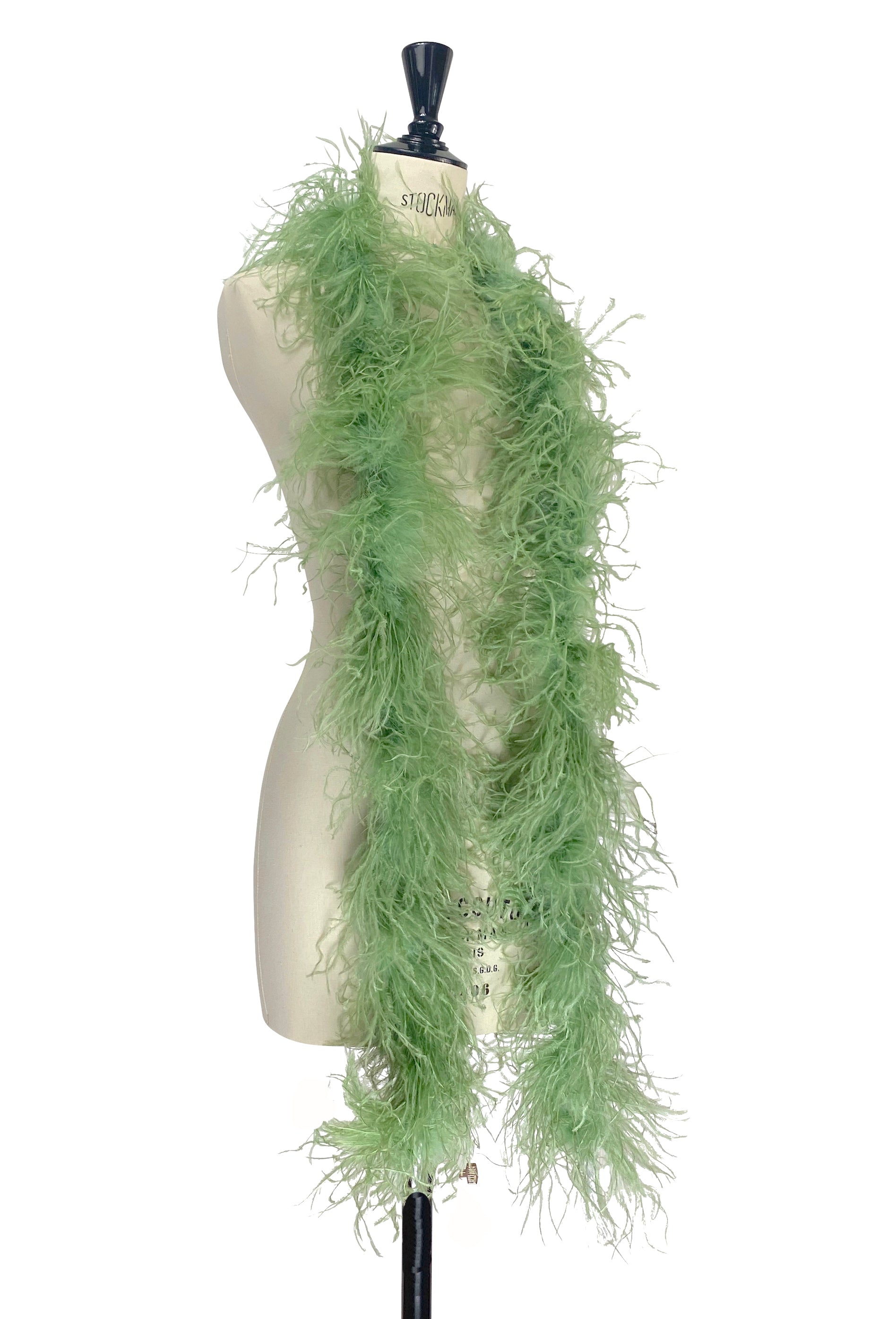 The Luxury Hollywood Ostrich Boa - Nile Green The Deco Haus