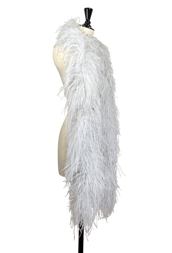 The Luxury Hollywood Ostrich Boa - Phantom Silver