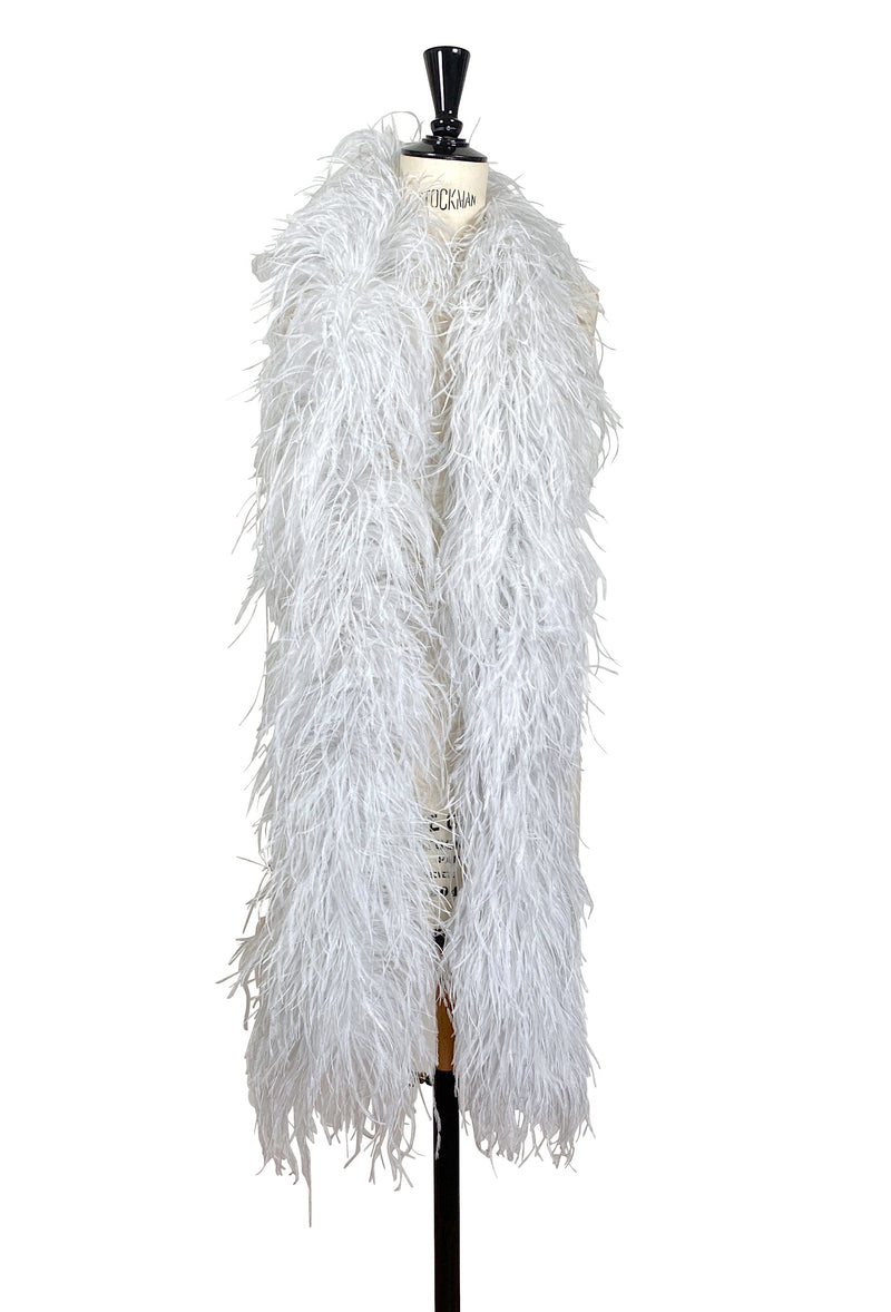 The Luxury Hollywood Ostrich Boa - Phantom Silver