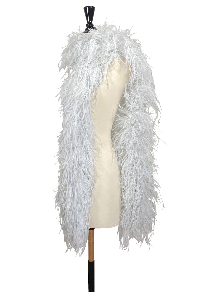 The Luxury Hollywood Ostrich Boa - Phantom Silver