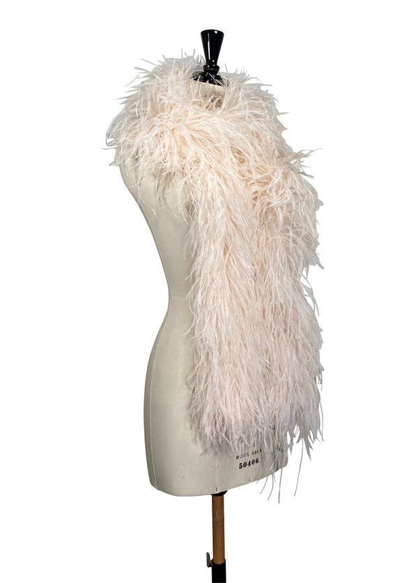 The Luxury Hollywood Ostrich Boa - Powder Puff