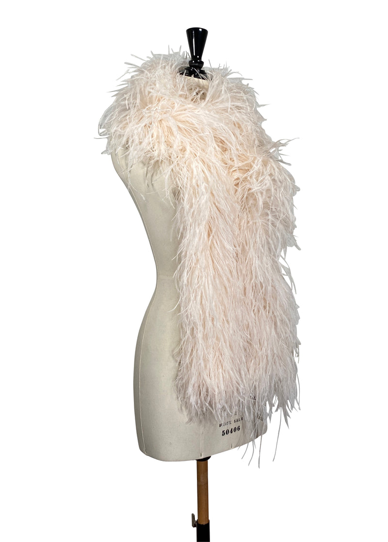 The Luxury Hollywood Ostrich Boa - Powder Puff