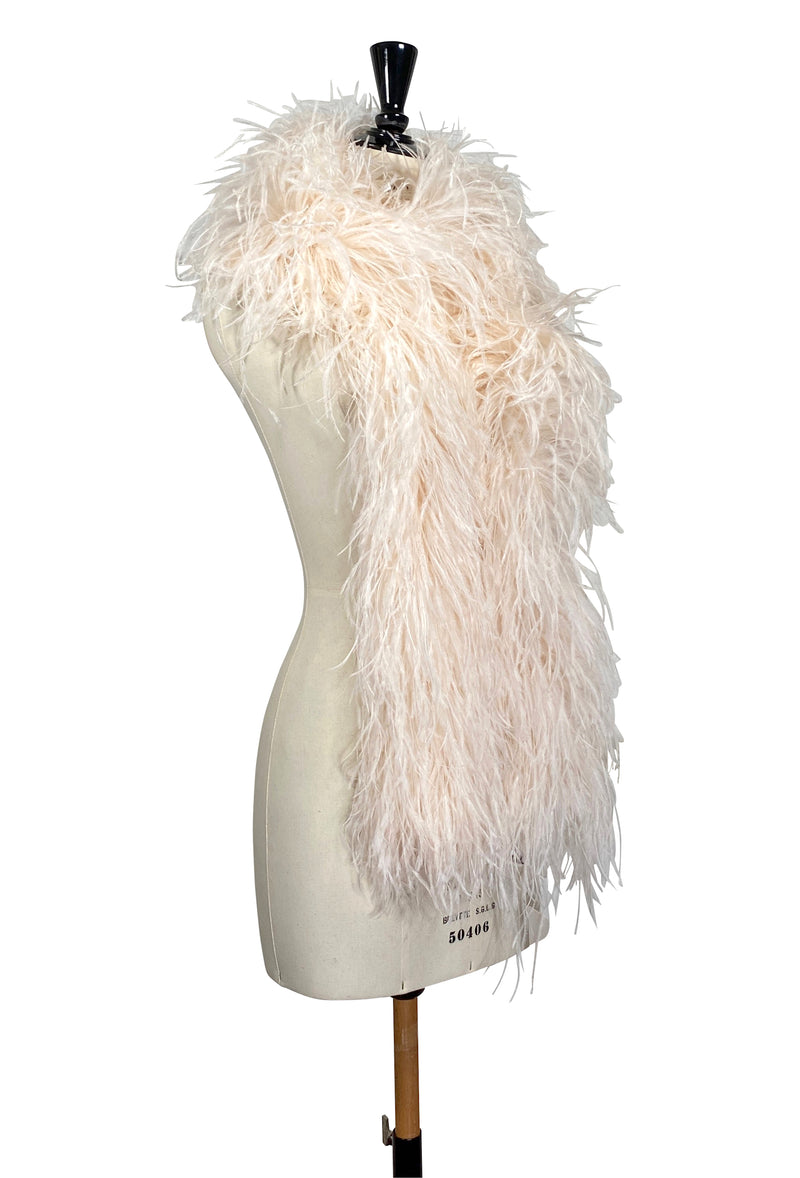 The Luxury Hollywood Ostrich Boa - Powder Puff