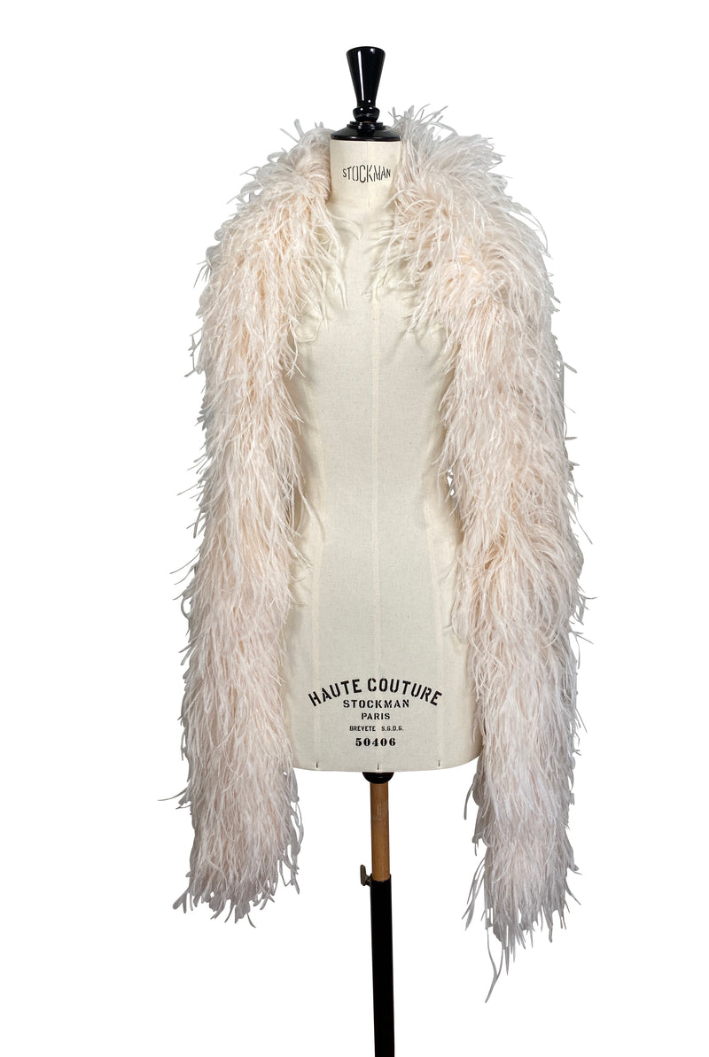 The Luxury Hollywood Ostrich Boa - Powder Puff