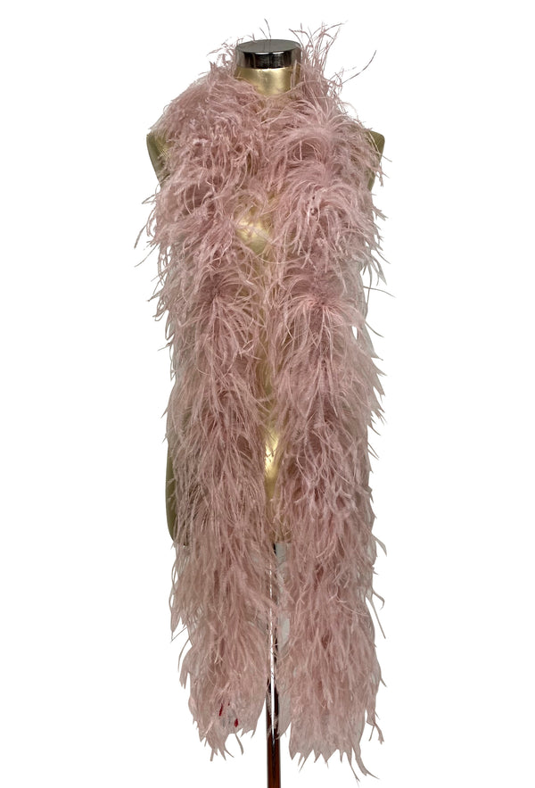 The Luxury Hollywood Ostrich Boa - Vintage Pink