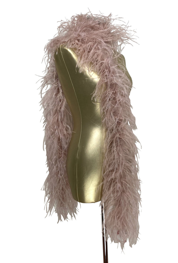 The Luxury Hollywood Ostrich Boa - Vintage Pink