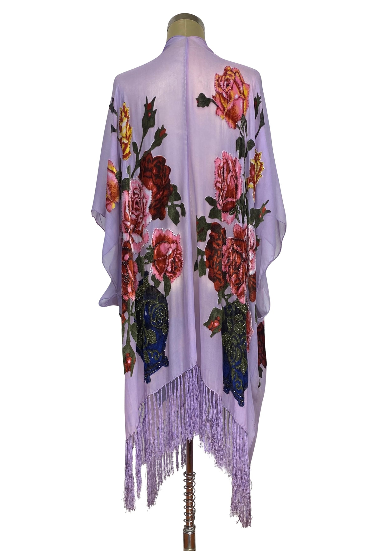 The Odette Silk Wrap – Lavender Bouquet