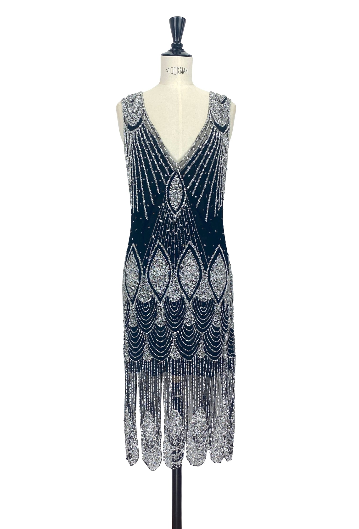 art deco evening dress The Icon Gown Jet Noir (Full Length) Here you can find timely updates of various retro styles Elegant French Art Deco Sequin