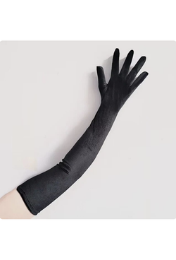 The Velvet Vintage Opera Glove - Black