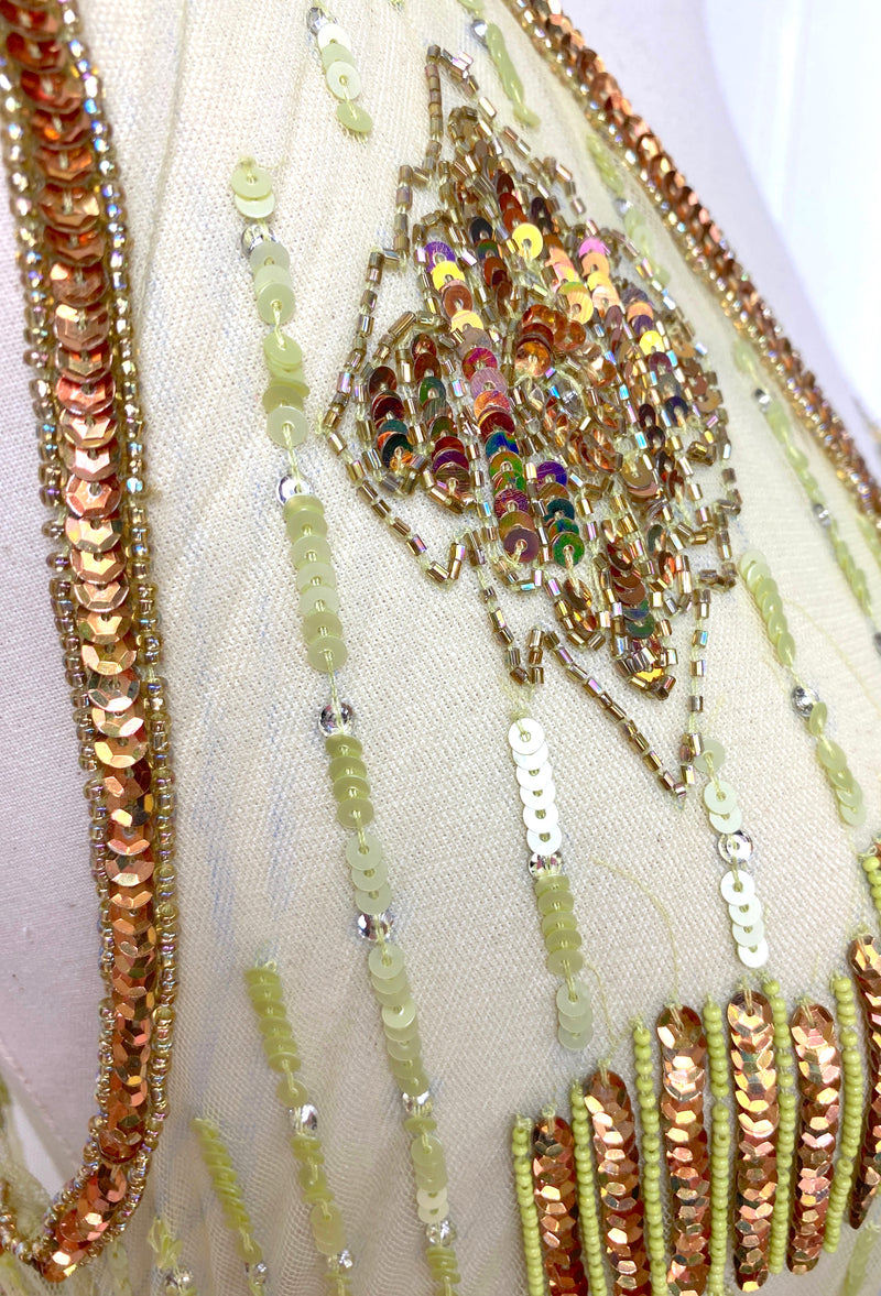 Art Deco Swank Gown – Absinthe Green