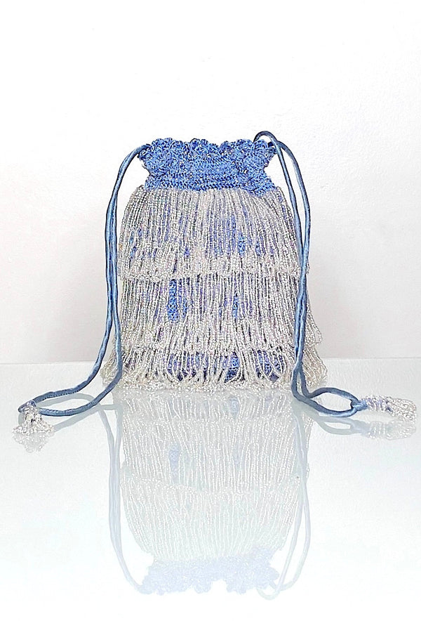 The Bonbon 1920's Pochette Bag - French Blue