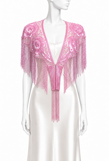 The Floradora Capelet — Peony Pink