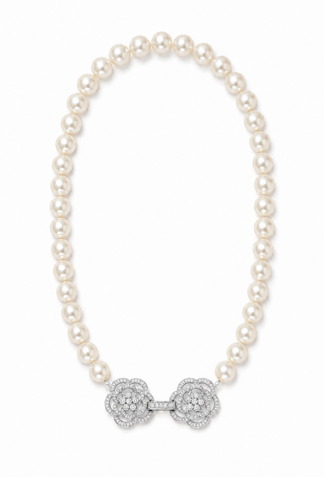 The Gabrielle Pearl Necklace – Palladium