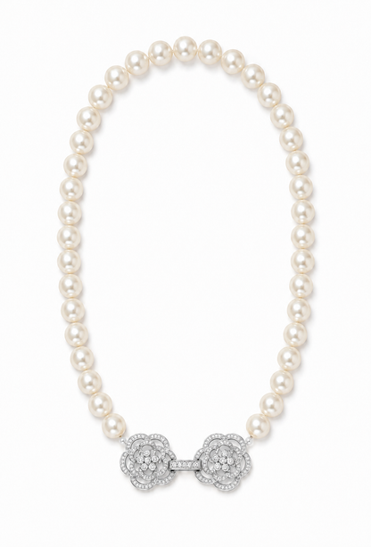 The Gabrielle Pearl Necklace – Palladium