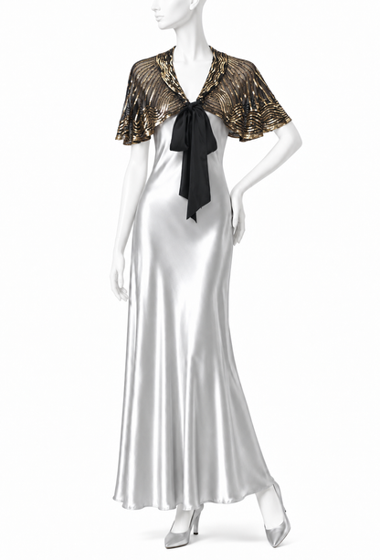 The Garbo Capelet – Gilded Noir
