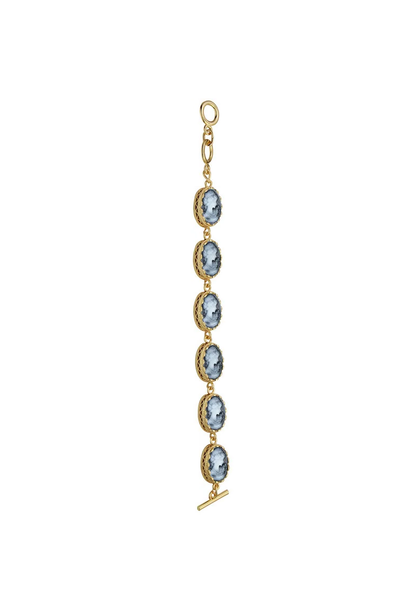 The Keepsake Cameo Bracelet - Victorian Blue