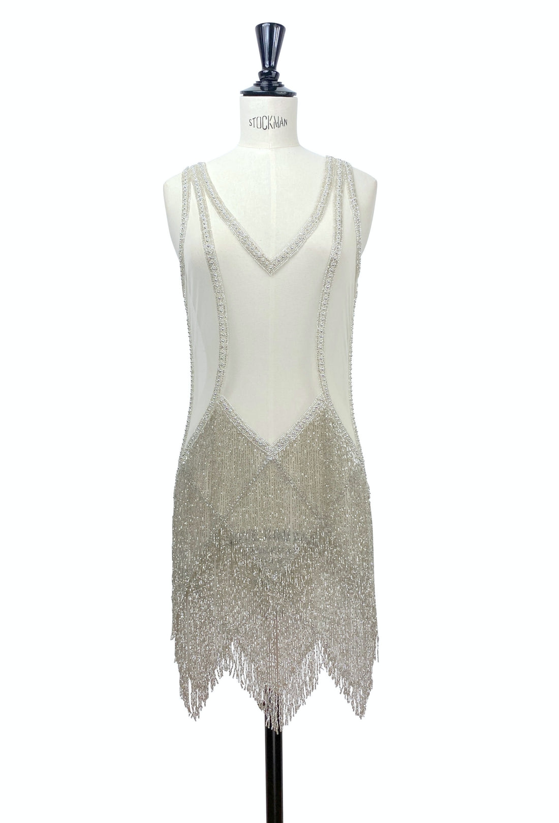 The Louise Brooks Gown - Silver Cloud