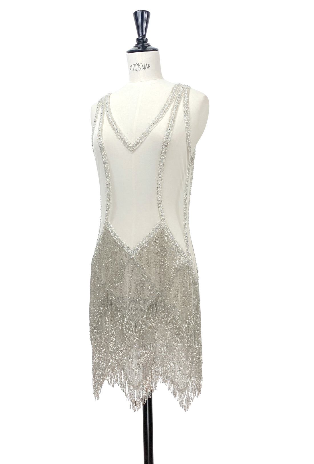 The Louise Brooks Gown - Silver Cloud