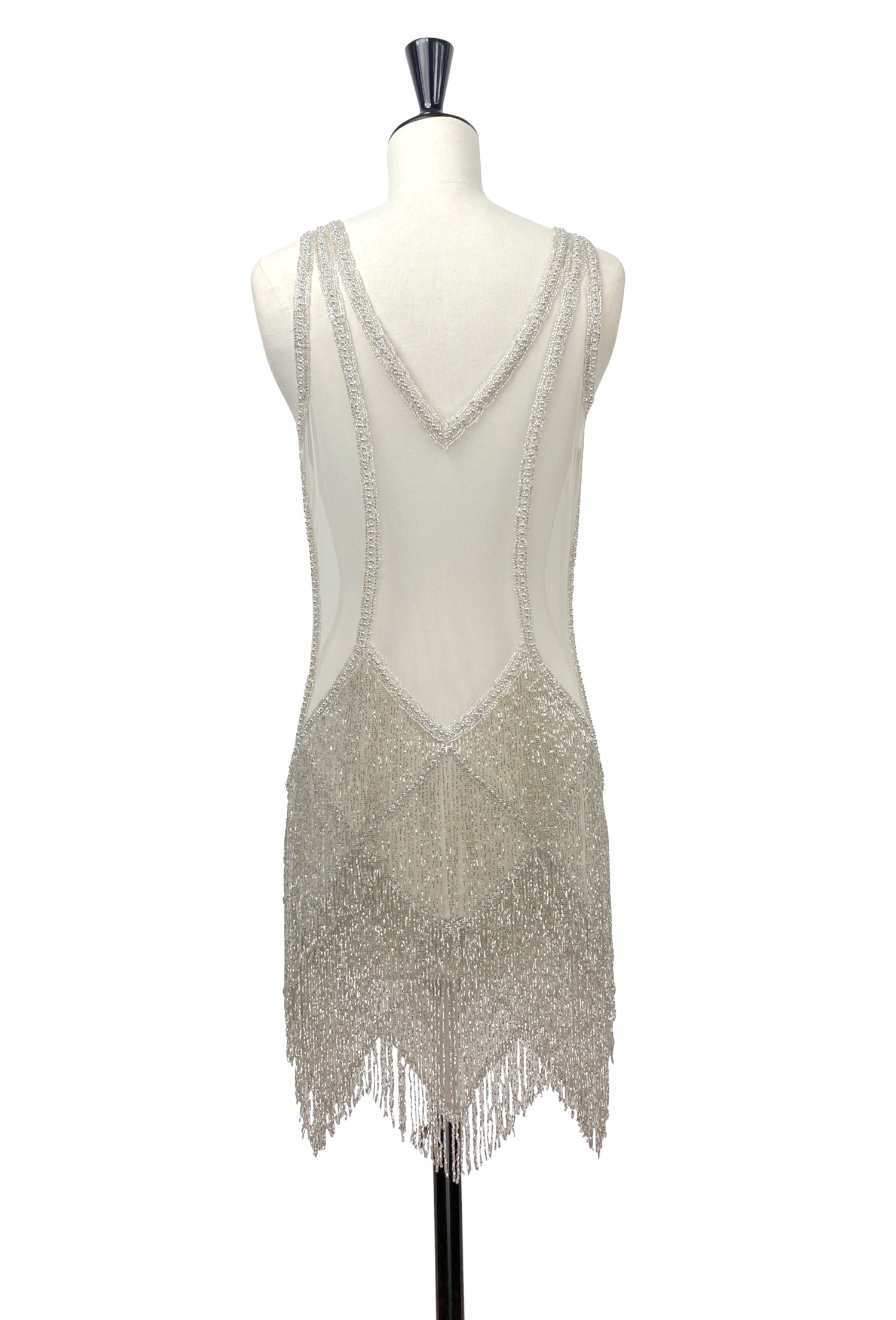 The Louise Brooks Gown - Silver Cloud