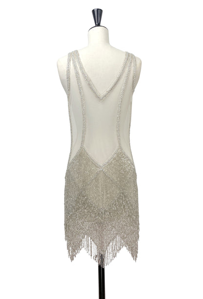 The Louise Brooks Gown - Silver Cloud