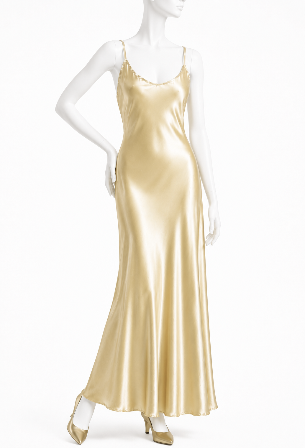 The Marlene Gown – Pale Gold