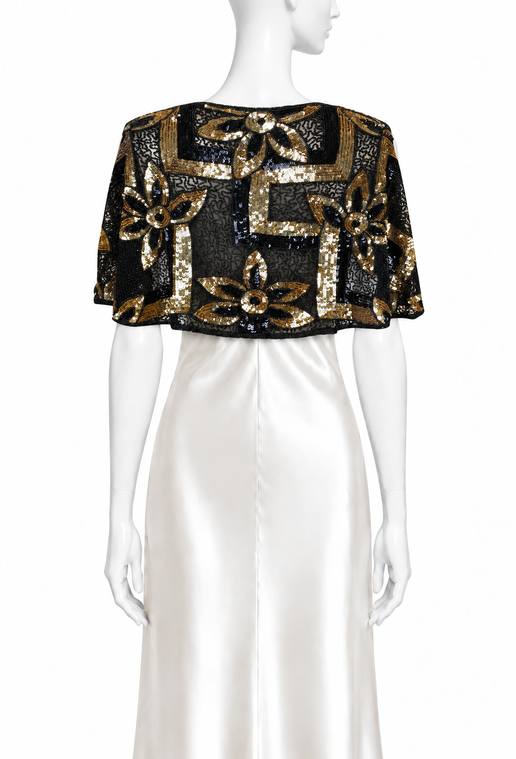 The Marquetry Capelet – Gilded Noir