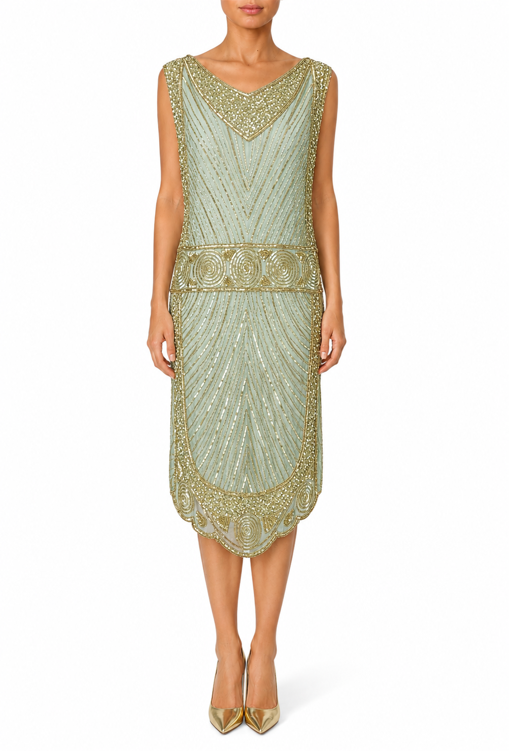 The Modernist Dress – Papyrus Gold