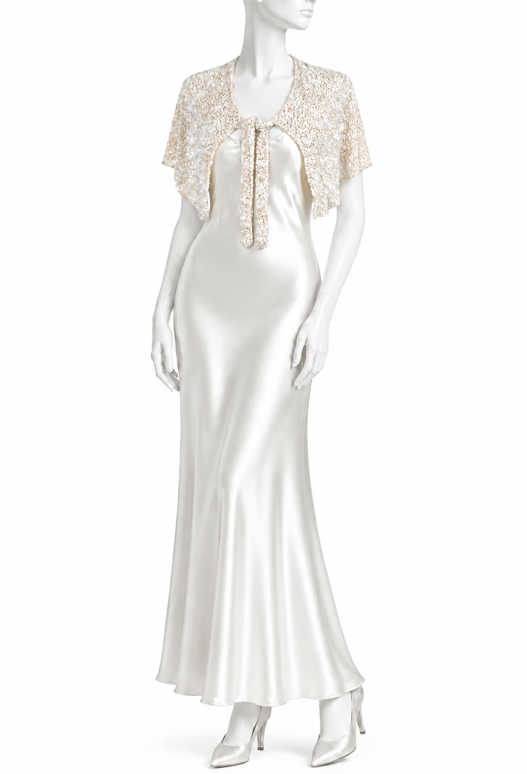 The Paillette Capelet – Mother of Pearl