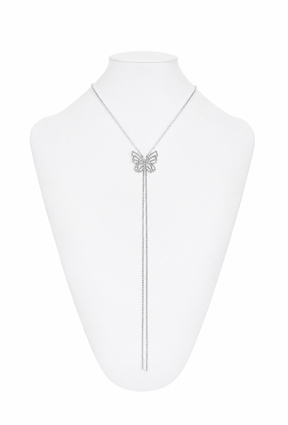 The Papillon Crystal Slider Necklace
