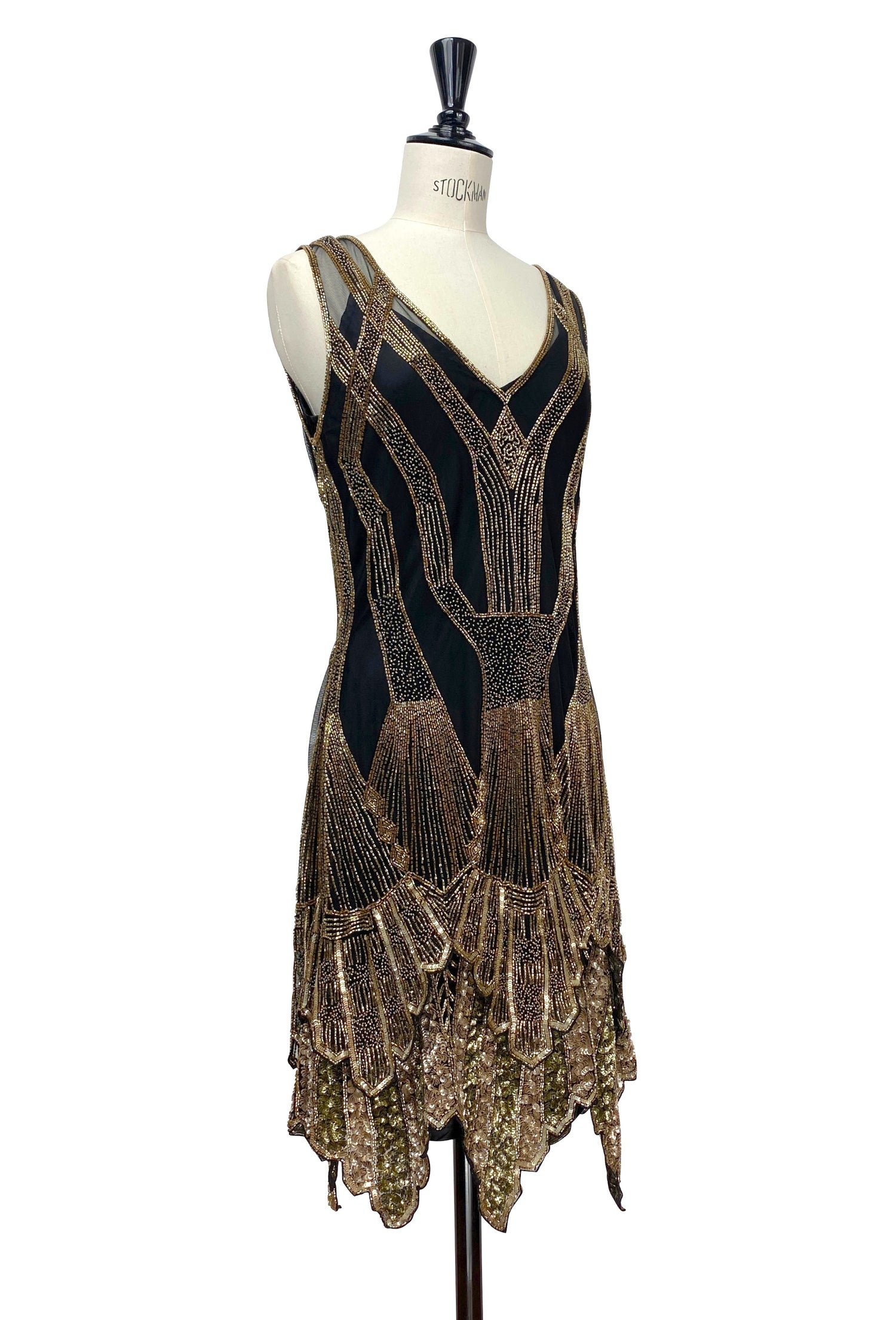 The Paris Deco Gown - Gilded Noir