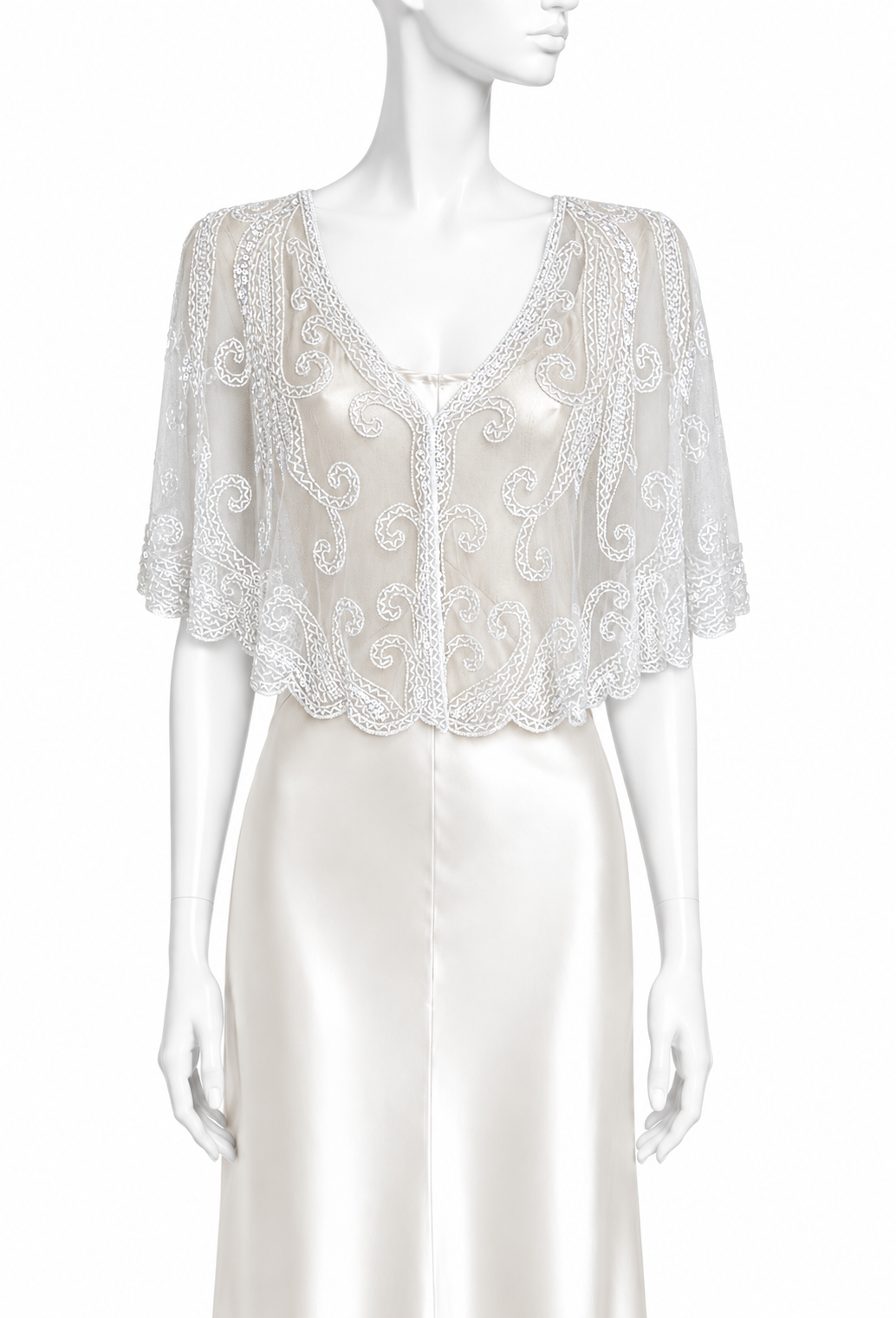 The Sylphide Capelet - Pearl White